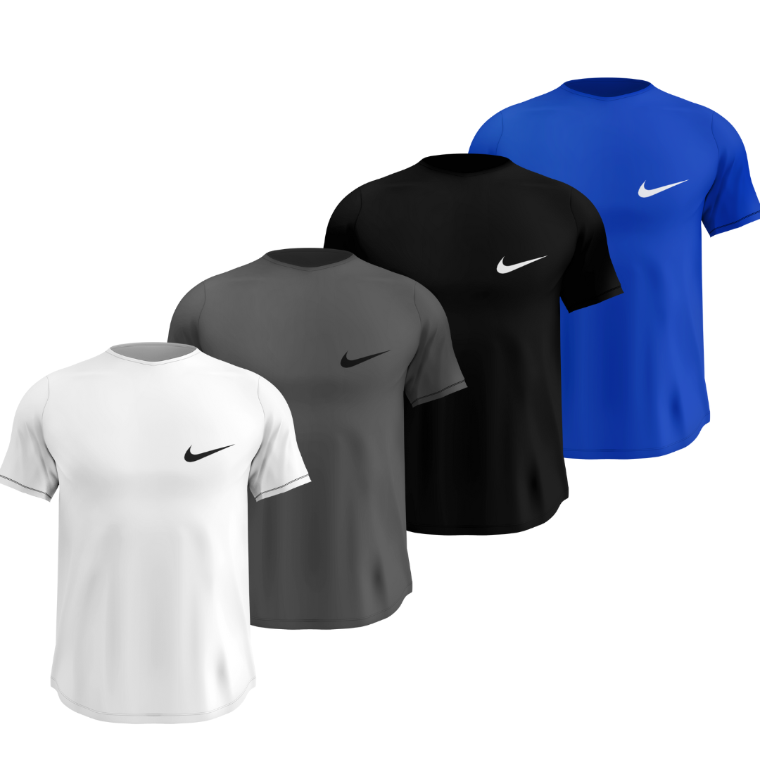 Kit 4 Camisas Dry Fit Masculinas Malha Premium Respirável Anti-Suor Nike + Frete Grátis