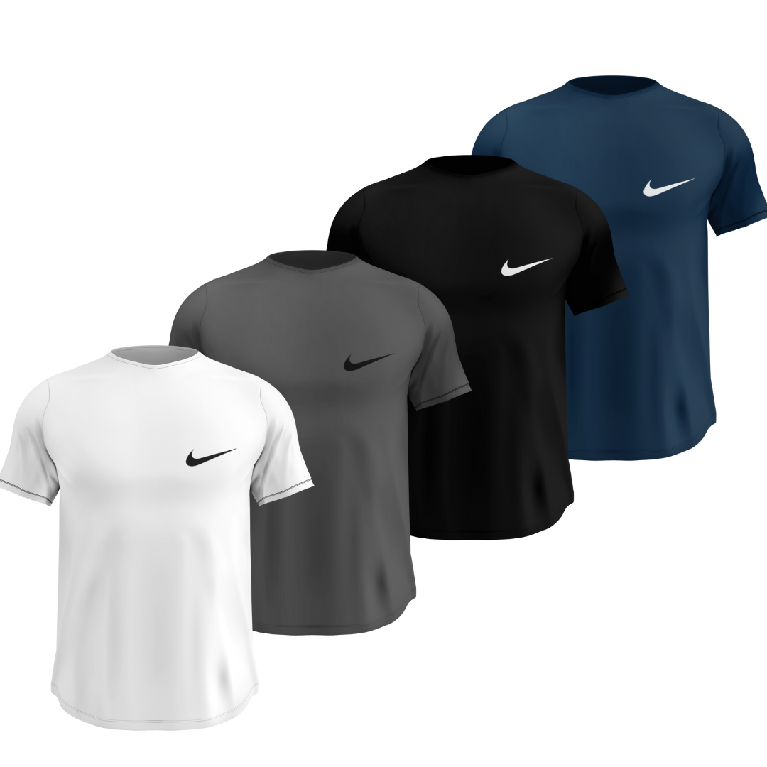 Kit 4 Camisas Dry Fit Masculinas Malha Premium Respirável Anti-Suor Nike + Frete Grátis