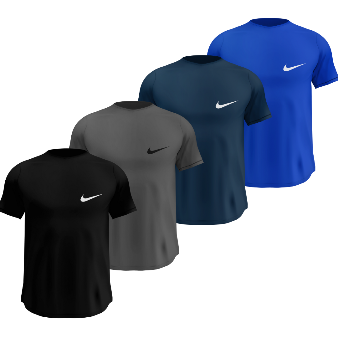 Kit 4 Camisas Dry Fit Masculinas Malha Premium Respirável Anti-Suor Nike + Frete Grátis