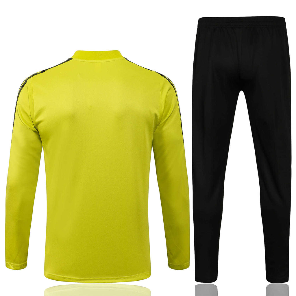 Conjunto Internacional 21/22 Verde Fluorescente e Preto - Com Ziper