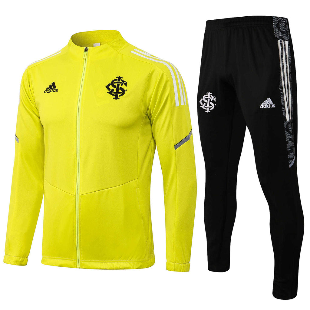 Conjunto Internacional 21/22 Amarelo e Preto  - Com Fecho